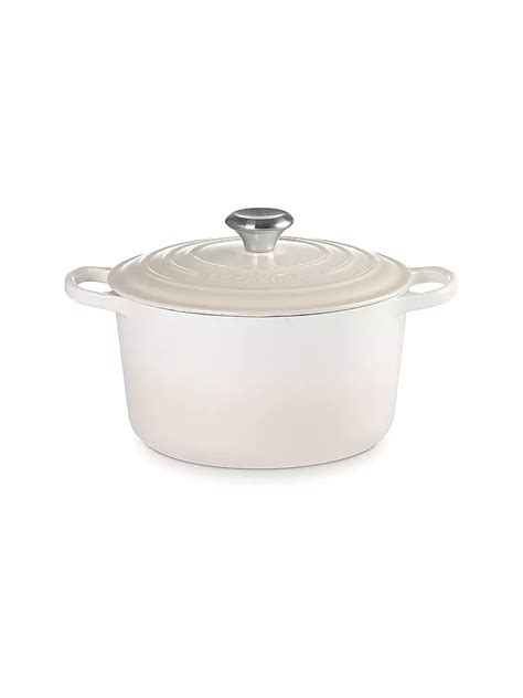 LE CREUSET Bräter rund hoch SIGNATURE 24cm Meringue creme