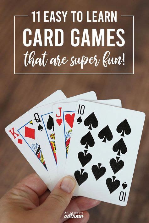 11 Fun + easy cards games for kids and adults! - It's Always Autumn