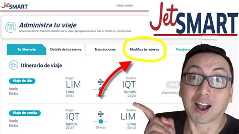 Como Cambiar Reserva De Vuelo En Jetsmartairlines Nombre Asiento