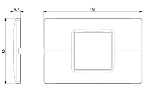 PLACCA VIMAR PLANA 2 MODULI CENTRALI SILVER 14652 71