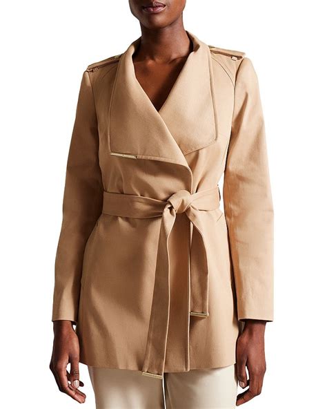 Ted Baker Rosiaas Hip Length Wrap Trench Coat Bloomingdales