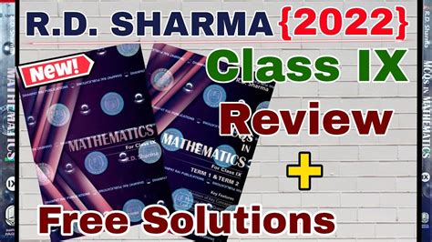 RD Sharma Class 9 New Edition Book 2022 2023 RD Sharma Class 9 RD