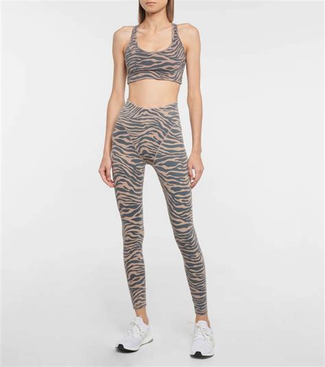 Adam Selman Sport Cross Back Zebra Print Sports Bra Adam Selman Sport