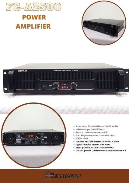 Jual Power Amplifier Firstclass FC A2500 Amplifier Power Fc A2500 FCA