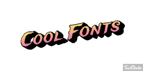 Cool Fonts Font Animated  Logo Designs