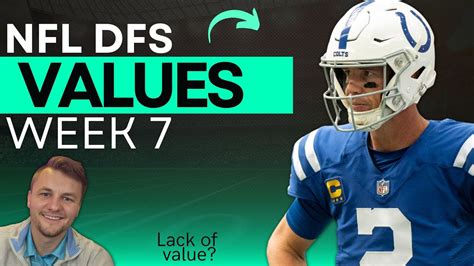 Nfl Dfs Week 7 Value Plays Sleeper Picks 3x Options Draftkings