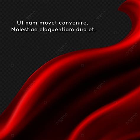 Red Silk Fabric Abstact Vector Background Textile Banner Design Poster