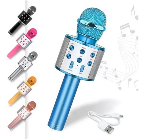 Microfone Bluetooth Sem Fio Youtube Karaoke Muda Voz MercadoLivre