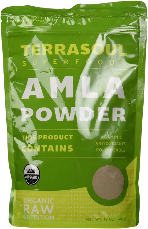 Terrasoul Superfoods Organic Amla Berry Powder Amalaki Oz Rich