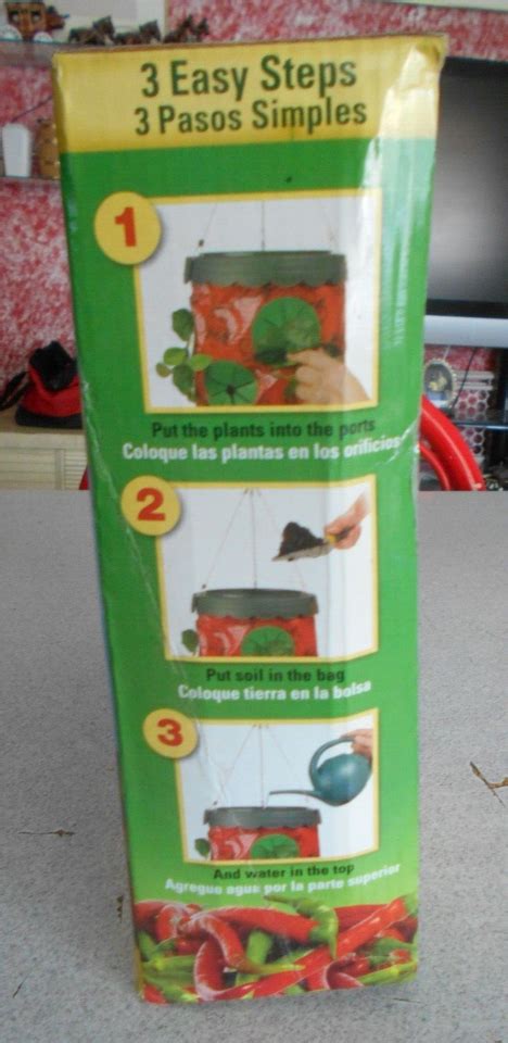 New Topsy Turvy Upside Down Hot Pepper Planter As Seen On Tv Ebay