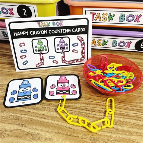 Task Boxes For Kindergarten Simply Kinder