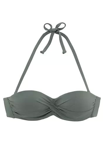 Olive LASCANA Underwired Bandeau Bikini Top Swimwear365