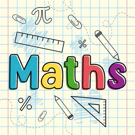 Premium Vector | Cartoon math class concept background Vector illustration