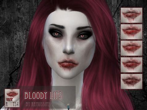 Bloody Lip Overlay The Sims 4 Catalog