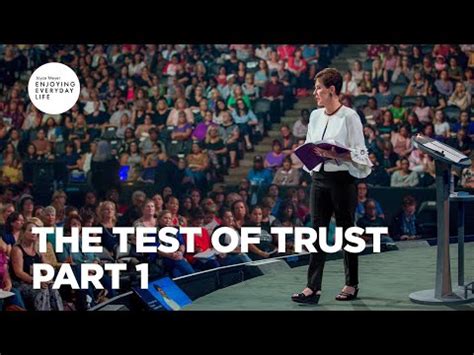 The Test Of Trust Part Joyce Meyer Enjoying Everyday Life Teaching