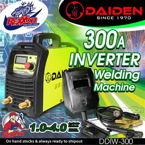 DAIDEN 300A Digital Inverter Welding Machine DDIW 300 Rexxon Power