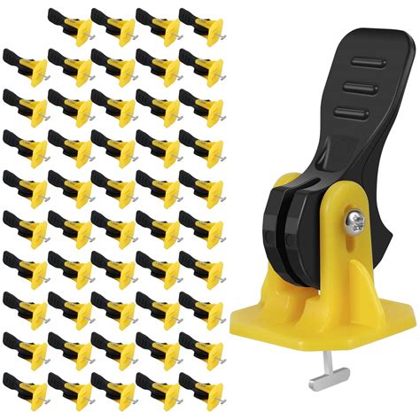 JTNero 50Pcs Tile Leveling System Kit Reusable Tile Positioning Leveler ...