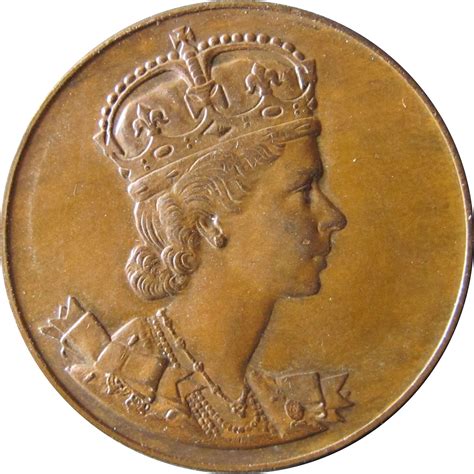 Medallion Elizabeth Ii Coronation Canada Numista