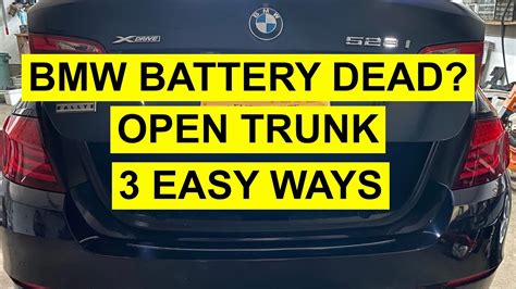 How To Open BMW Trunk Dead Battery 3 Easy Ways YouTube