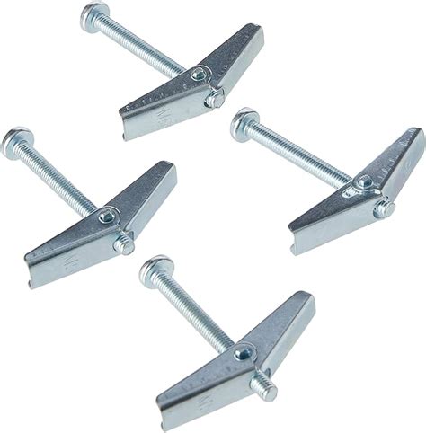 Bulk Hardware BH02495 Cheville à ressort ailettes avec vis d