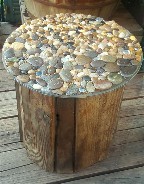 Make The Best Of Things Rustic Pebble Table From A Five Gallon Bucket