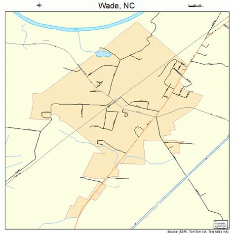 Wade North Carolina Street Map 3770340