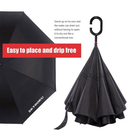 Custom Inverted Umbrella No Minimum When Close Upside Down