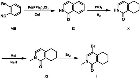 一种4 溴 2 甲基 5678 四氢异喹啉 1 酮的中间体及其合成方法与流程