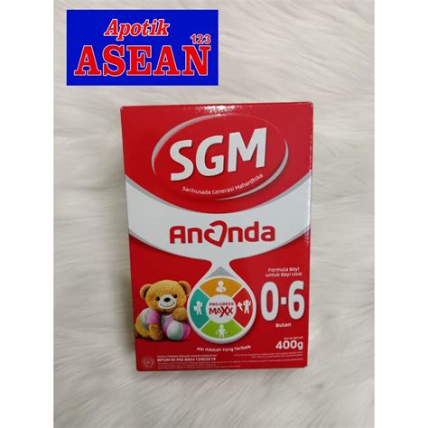 Jual SGM ANANDA 0 6 BULAN ISI 400gr Dan 600gr Shopee Indonesia