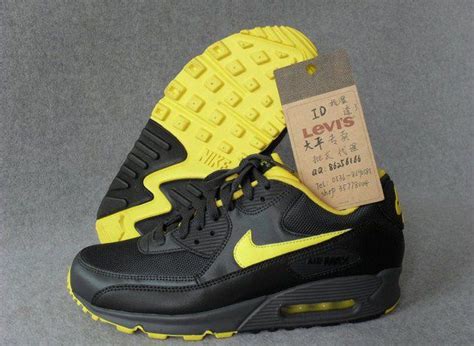 Nike Air Max 90 Anthracite Yellow Black Discount Nike Shoes Nike Shoes For Sale Nike Free