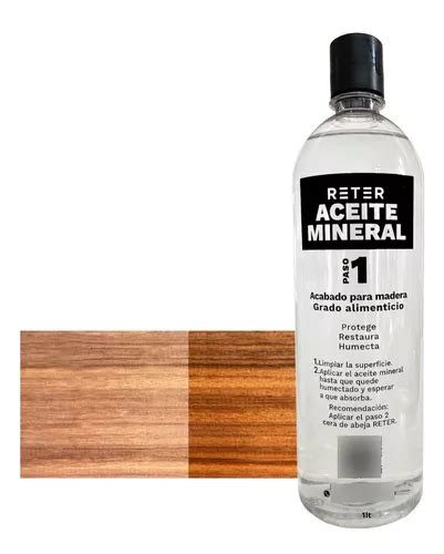 Aceite Mineral Grado Comestible Para Madera 1 Litro Meses sin interés