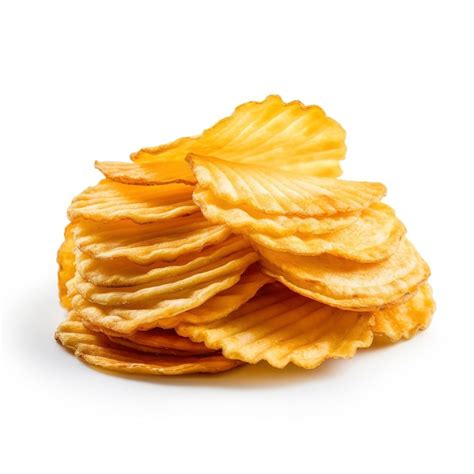 Premium Photo Potato Chips Isolated On White Background