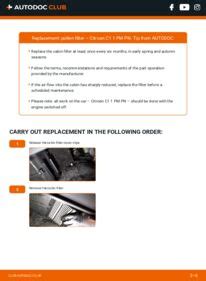 How To Change Pollen Filter On Citroen C Pm Pn Replacement Guide