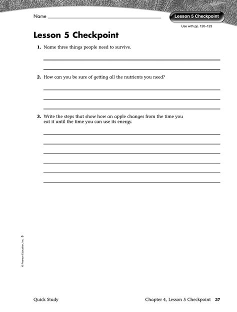 Unit 4 Science 3 Study Note Interactive Worksheet Edform