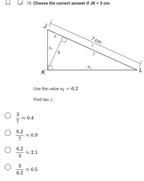 Solved Choose The Correct Answer If Jk 3cme The Value