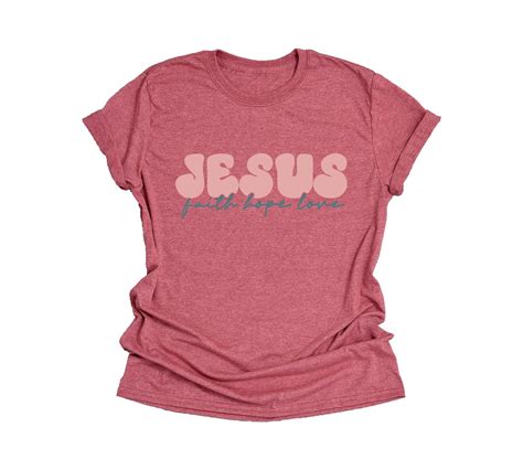 Love Like Jesus Shirt Colorful Jesus Shirt Religious Ts Church Shirt Women