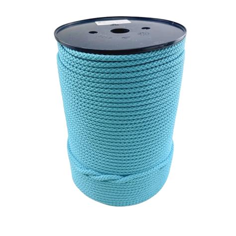 10mm Baby Blue Braided Polypropylene Bondage Rope 100 Metre Reel