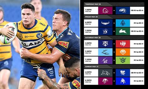 Nrl Draw Is Revealed As Players Will Return To The Field On May 28 To