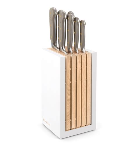 Wusthof Classic Velvet Oyster 8 Piece Designer Knife Block Set