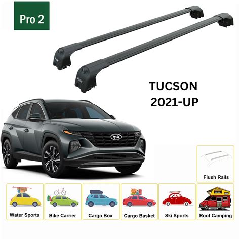 Fit For Hyundai Tucson Roof Rack Cross Bars Black 2021 Up EBay