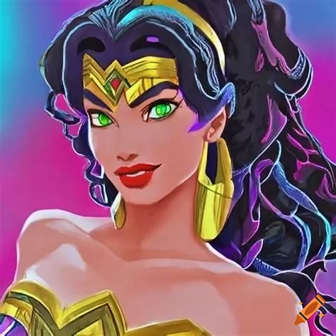 Esmeralda Cosplaying As Wonder Woman On Craiyon