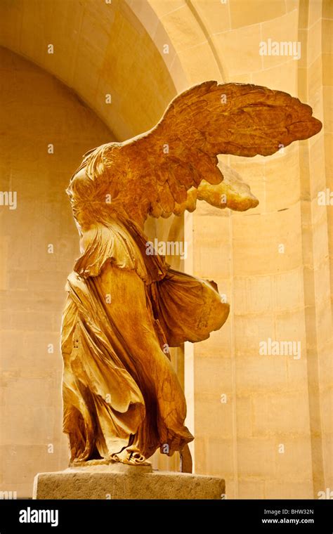 Statue Of Winged Victory Victoire De Samothrace In The Musee Du