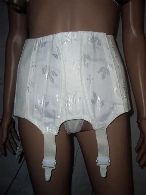 Rare Vintage Pin Up Hip Holder Bodice Tights Holder White 74 76 Straps