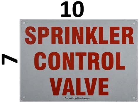 HPD SIGN SPRINKLER CONTROL VALVE SIGN ALUMINUM HPD SIGN FOR NY HPD