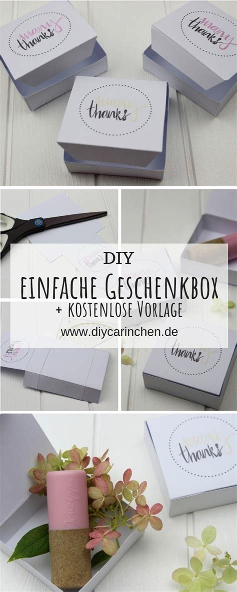 Diy Einfache Kleine Geschenkbox Aus Papier Selber Machen Place Card