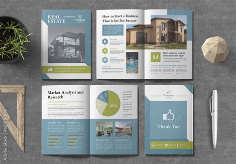 Real Estate Brochure Layout Stock Template | Adobe Stock