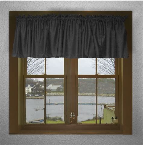 Black Window Valances