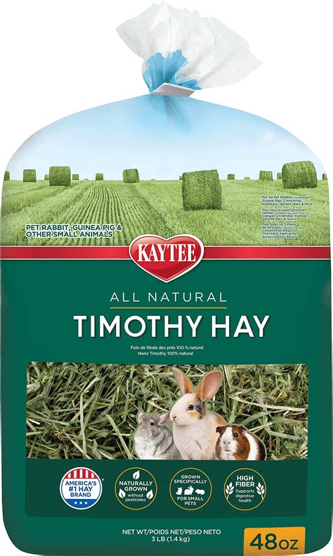 Kaytee All Natural Timothy Heno para cobayas, Conejos y Otros Animales