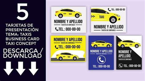 Tarjetas de presentación de taxis Microsoft Word YouTube