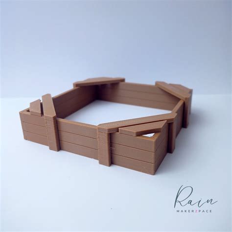 Miniature Sandbox Planter Box Deck Planter And Railing Etsy